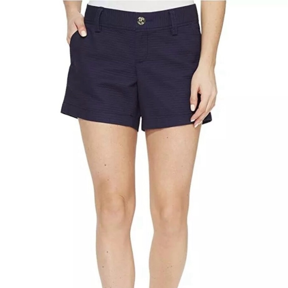 Lilly Pulitzer Navy Textured Shorts